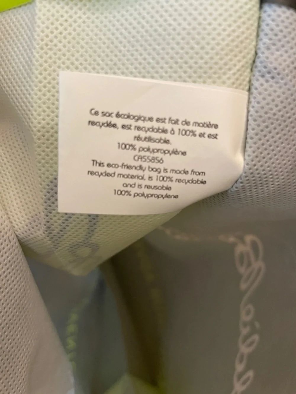 Two (2) Eddie Bauer Black Tote Bags with Lime Trim - Picture 6 of 7